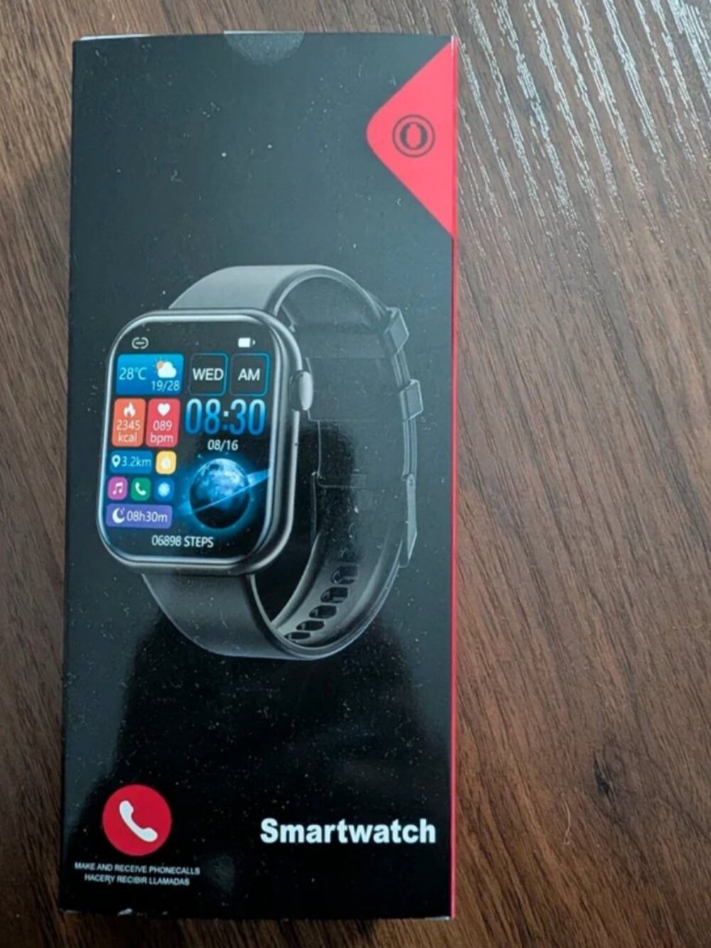 Light pink smart watch